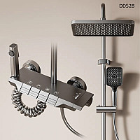 Πολυτελές σύστημα ντους με κουμπιά πιάνου και 4 λειτουργίες – DD528 - Sellzone.bg Πολυτελές σύστημα ντους με κουμπιά πιάνου και 4 λειτουργίες – DD528